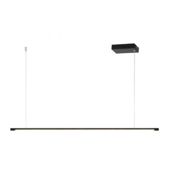 ACA Decor Κρεμαστό Φωτιστικό LED Avenue 18W 1440Lm Αλουμινίου Μαύρο Ματ με PC – 3000K Θερμό Λευκό