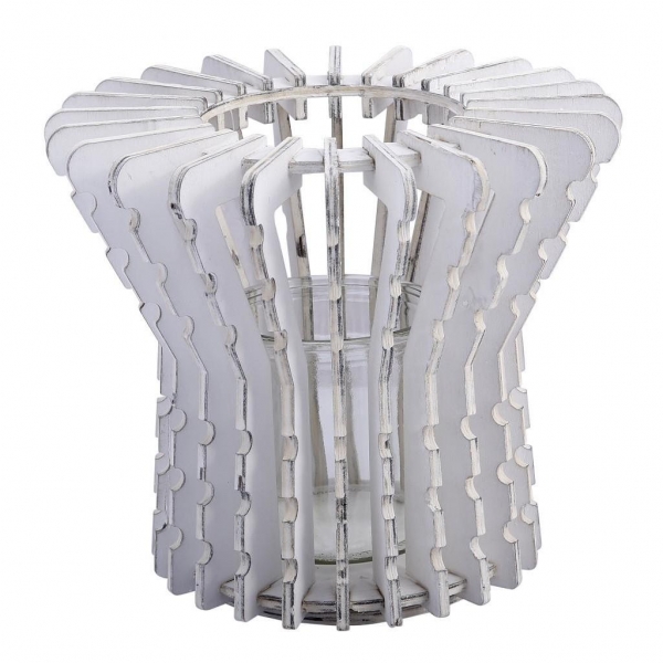 ΦΑΝΑΡΙ ΞΥΛΙΝΟ ΜΙΚΡΟ ΨΗΛΟ ΛΕΥΚΟ 24Χ21ΕΚ.