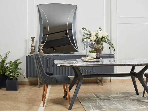 Τραπεζαρία Marble Grey